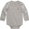 Carhartt Long-sleeve Pocket Bodysuit Body Unisex - Bimbi 0-24 (Pacco da 1) | Body a maniche lunghe per ragazzi e ragazze | 100% jersey di cotone | Carhartt tasca sul petto | etichetta sul collo senza