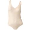 Clessidra Body Donna Spalla Larga Scollo a V in Lana Merino Seta E-8511 (5, Avorio)