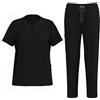 Ausing Set di scrub unisex slip on infermiera tunica zip up manica corta scollo a v tunica pantaloni abiti da lavoro con divise mediche con top e pantaloni ospedalieri