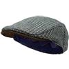 Borges & Scott Lo Sloan - Coppola in Tweed irlandese e pelle Nubuck - Facile Grigio M