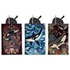 Generic 3Pcs Orca Occhiali Custodia, Scuro Vintage Artistico Occhiali Da Sole Borsa, Colorato di Stoccaggio Viaggio Tela Occhiali Custodia Manica