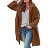 MOKBAY Cappotto in Lana Donna Cappotti da Termico Lana Elegante Giacca Invernale Curvy Cappotto Lungo Donna Autunnale Taglie Forti Giubbino Invernale Cappottino XXL