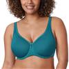 DELIMIRA Reggiseno con Ferretto Imbottito Taglie Forti Senza Cuciture Sostegno Coppe Preformate Borealis Verde 3G