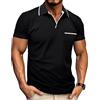 PRIVIMIX Polo Uomo Maniche Corta Tshirt Golf Magliette Collo a V Maglia con Tasca M-3XL