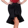 YAOTT Donna Gonna da Ballo Salsa Tango Gonne Aderente Irregolare con Coulisse Costume da Flamenco di Danza Latina Abbigliamento da Ballo Gonna Swing con Volant