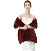 BEAUTELICATE Stola Coprispalle Pelliccia Sintetica Donna Scialle Sposa Pelliccia Sciarpa Elegante per Invernale Matrimonio Cerimonia Damigella