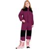 WZMYDBD Tute da Sci Bambine E Ragazze Bambino Tuta da Sci - Piumino con Cappuccio + Pantaloni Completo da Neve 2 Pezzi Tuta da Neve per Bambino Snowsuit Caldo Invernale Salopette E Giacca Cappotto