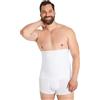 FINN Pancera Contenitiva per Uomini - Fascia Dimagrante Pancia in Cotone - Guaina Contenitiva Potente per Uomini con Effetto Pancia Piatta Bianco XL