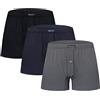 Nottingham Boxer Uomo Cotone Mercerizzato, Art. 7100 Assortito 3pz M