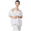 BEAUTELICATE Stola Coprispalle Pelliccia Sintetica Donna Scialle Sposa Pelliccia Sciarpa Elegante per Invernale Matrimonio Cerimonia Damigella
