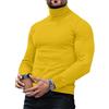 Oanviso Maglia Termica Invernale Uomo Collo Alto Maglietta Intima Manica Lunga Caldo Maglione Dolcevita Slim Fit Maglieria Lupetto Jersey A Giallo M