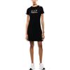 Emporio Armani EA7 Abito da Donna Evolution in Jersey di Misto Cotone e Modal Stretch, 7W000478 (IT, Testo, L, Regular, Regular, Nero)