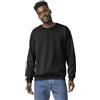 TICTEX Felpa Girocollo per Uomo in Cotone - Felpa Basic Senza Cappuccio per Uso Quotidiano e Abbigliamento da Lavoro - Nero, M