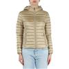 CIESSE PIUMINI Carrie, Piumino da Donna con cappuccio realizzato in tessuto leggero nylon (IT, Numero, 50, Regular, Regular, Beige verdastro)