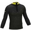 PRS Maglia Tecnica Uomo Lupetto Mezza Manica Traspirante con Zip Outdoor Running Trekking Bici (IT, Testo, S, M, Regular, Regular, Mezza Zip ML Nera)