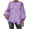 GMQWRK Maglioni con maniche a pipistrello da donna girocollo asimmetrico orlo irregolare pullover in maglia felpe larghe casual a maniche lunghe top lavorato a maglia maglione maglieria camicia per