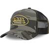 Von Dutch Cappellino Camouflage Grigio Patch Dore Custom Baseball Cam - Uomo