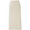 seiveini Gonna in Maglia Donna Elegant Spessa Gonne Lunga a Tubino con Spacco per Autunno e Inverno B Albicocca S