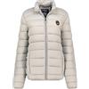 Geographical Norway ATIKAMAP - Piumino leggero trapuntato a mezza stagione - Giacca calda giornaliera - Giacca da esterno antivento con cappuccio rimovibile - stile urbano autunno inverno, grigio, S