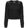 Only Onlsuri LS Bling Crop O-Neck Prm Knt Maglione Donna (Pacco da 1)