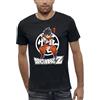 Dragon Ball Z T-Shirt Sangoku DBZ - Kamehameha - Prodotto sotto Licenza Ufficiale T-Shirt Uomo DBZ, Nero , M