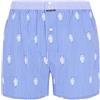 ARTHUR - Mutande da uomo con supporto integrato - 100% cotone biologico - Comfort e supporto ottimale - Motivo fantasia, Panda Strisce Blu, L