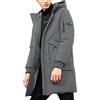 Pioneer Camp Cappotti invernali da uomo impermeabili con cappuccio antivento spessi parka lungo imbottito piumino