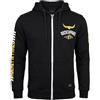 ROCK-IT Apparel® Giacca con Cappuccio da Uomo Hoodie Racer 07 Giacca di Felpa Felpa con Cappuccio Pesante Hoody Pullover S-5XL Ziphood con Zip con Cappuccio e Interno in Pile Grigio e Blu Navy
