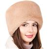 Futrzane Modern Cappello Cosacco - Colbacco da Donna Russo - Berretto Pelliccia (S, Beige Modern)