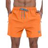 APTRO Pantaloncini da bagno da uomo con fodera in rete ad asciugatura rapida, pantaloncini estivi da spiaggia elasticizzati a 4 vie, con tasche con cerniera