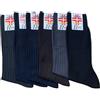 ROSSI CALZE Rossicalze Gambaletto Uomo LUNGO, Sanitari, 100% cotone,Filato scozzese, con elastico, relax calze Igenica senza Lastex made in Italy 6 paia art 200 (IT, Numero, 39, 41, Regular, Regular, Francesese)
