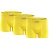 sesto senso 3 Paia Boxer Uomo Intimo Pantaloncini retrò Pugili Senza Cuciture Aderenti Comodi Taglio Classico Elastico Biancheria Intima Uomo L/XL Giallo