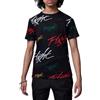 NIKE Jordan T-Shirt Ragazzo JBD JM Painted Flight AOP SS (Nero, XL)