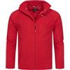 Geographical Norway Felpa Pile Tug Full Zip Uomo Men SQ315H/GN (Rosso, XL)