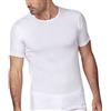 NOTTINGHAM Confezione N. 2 Maglia Uomo Mezza Manica Girocollo Cotone Costina BIELASTICA - Morbidezza ed Aderenza. Disponibile nei Colori Bianco o Nero