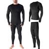 Risalti Tuta Termica Uomo Invernale Lana Merino Tech - Completo Maglia Termica Uomo e Calzamaglia in Merino Premium e Dryarn, Intimo Seamless, Traspirante e Termoregolante Estremo - Made in Italy