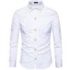 PRJN Camicia Elastica di bambù Fibra per Uomo Slim Fit Camicie da Cerimonia Manica Lunga Uomo Camicia Manica Lunga, Camicia da Uomo Slim Fit Stiro Cotone Maniche Lungo Camice Casual/Formale
