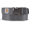 Carhartt Cinture casual da uomo, disponibili in diversi stili, colori e dimensioni, robusto tessuto in nylon flessibile (ghiaia), XL