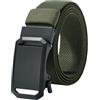LionVII Cintura elastica a cricchetto con fibbia automatica, regolabile ed elastica, per girovita 70-125 cm (27-49), L