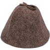 Ger3as Cappello da Sauna in Feltro di Lana 100% con Ricamo per Uomo e Donna, Berretto Benessere
