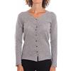 DALLE PIANE CASHMERE Cardigan Donna 100% Cashmere - Grigio, XL