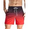 Arcweg Pantaloncini da Nuoto per Uomo con Fodera in Rete, Pantaloncini da Bagno Asciugatura Rapida, Pantaloncini da Nuoto per Uomini con Tasche con Zip, Surf Nuoto Spiaggia