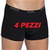 Sloggi Basic Short 4P, Boxer Uomo, Nero (Black), 4