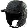 Comhats Caldo cappello da trapper da uomo, cappello invernale in similpelle, cappello da aviatore unisex, cappello con pelo, L/XL