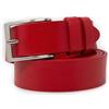 Emila Cintura pelle uomo made in italy cinta ragazzo cuoio artigianale semplice sportiva casual per jeans x pantaloni abiti da 3,5 cm 35 mm con fibbia belt classica Vera Pelle autunno inverno 2026 2027