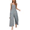 LAISHEN Tuta da donna Tute corte Pantaloni eleganti a gamba larga Complesso casual estivo da donna