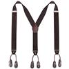 Kajeer Bretelle da uomo con bottoni e bretelle - Bretelle elastiche regolabili a forma di Y di 3,5 cm di larghezza