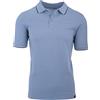 Cashmere Zone T-Shirt Polo Uomo Manica Corta Cotone Piquet Maglietta Sportiva Elegante (M, Azzurro)