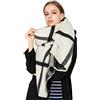Superora Sciarpa a Quadri da Donna Stole Scialle Exlarge Invernale 190*85cm | Morbide, Calda