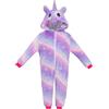 KAKU NANU Pigiama Intero Unicorno Bambina 2 a 10 Anni,Bambini con Cappuccio Flanella Unicorno Bambina Regalo